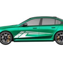 Kit decalcomanie da corsa a strisce moderne laterali per BMW Serie 5 G60 M5 G90 - Adesivi in ​​vinile SupDec Graphix
 2