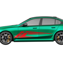 Kit decalcomanie da corsa a strisce moderne laterali per BMW Serie 5 G60 M5 G90 - Adesivi in ​​vinile SupDec Graphix
 3