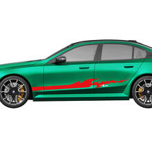 Kit decalcomanie strisce laterali Flame Racing per BMW Serie 5 G60 M5 G90 - Adesivi in ​​vinile SupDec Graphix
 2
