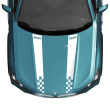 Decalcomania a strisce a scacchi sul cofano BMW X5 G05 - Vinile M Performance 2
 2