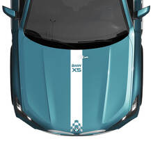 Decalcomania a strisce a scacchi sul cofano BMW X5 G05 - Vinile M Performance 3
 2