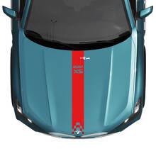 Decalcomania a strisce a scacchi sul cofano BMW X5 G05 - Vinile M Performance 3
 3