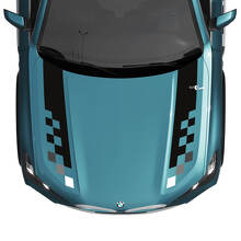 Decalcomania a strisce a scacchi sul cofano BMW X5 G05 - Vinile M Performance 4
 3