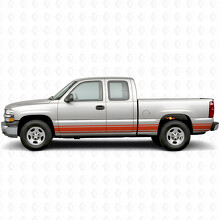 Strisce viniliche sottili accentate per porte e fiancate per Chevrolet Silverado 1500 GMT800 1999-2007_3