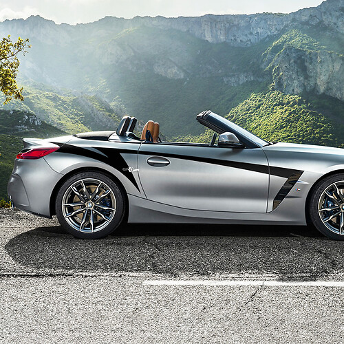 Strisce per accenti delle porte laterali Adesivo decalcomania in vinile BMW Z4
