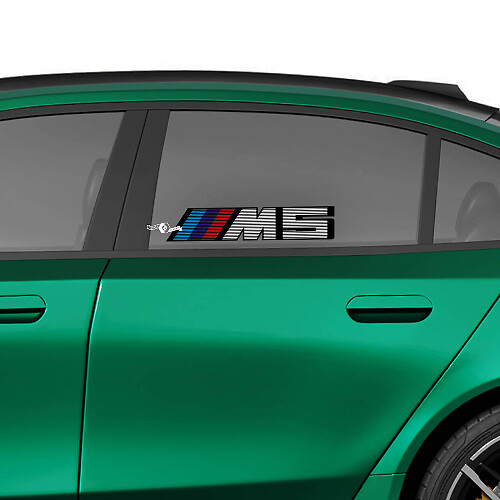 Kit decalcomanie da corsa con logo M in 3 colori per BMW Serie 5 G60 M5 G90 2
