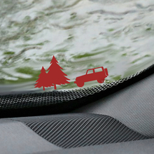 Alberi Jeep Wrangler parabrezza Easter Egg Corner Decal - Grafica in vinile personalizzata
 2
