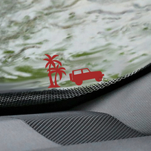 Decalcomania per angolo uovo di Pasqua per parabrezza Jeep Wrangler di Palm - grafica in vinile personalizzata
 2