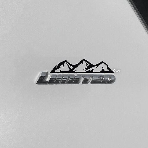 Adesivo decalcomania montagne sopra il badge limitato Toyota 4Runner
 1