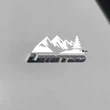 Adesivo Vinile Area Targhetta Mountains Limited per Toyota 4Runner_3