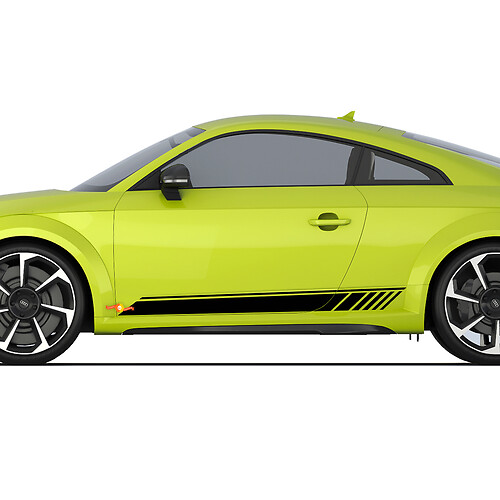 Audi TT Racing Strobe Side Door Stripes Decal Logo adesivi
