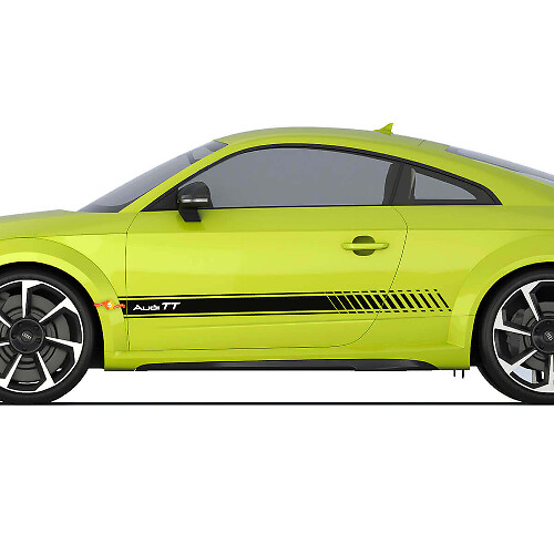 Adesivo Logo Strisce Laterali Racing Strobe Porte Audi TT