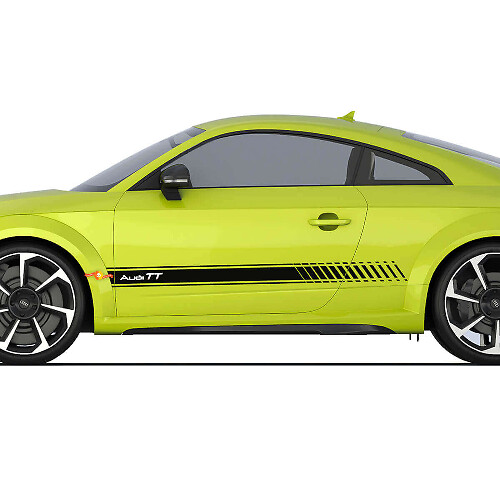 Adesivo Logo Strisce Laterali Racing Strobe Porte Audi TT