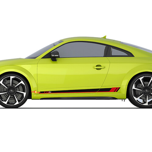 Audi TT RS Racing Strobe Side Door Stripes Decal Logo adesivi
