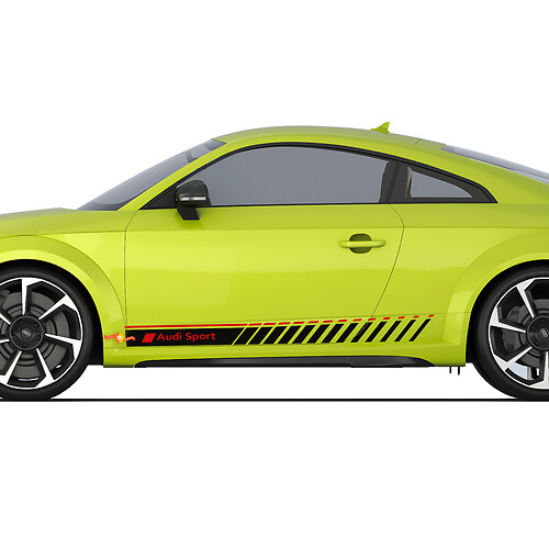 Audi TT RS Racing Strobe Side Door Stripes Decal Logo adesivi
