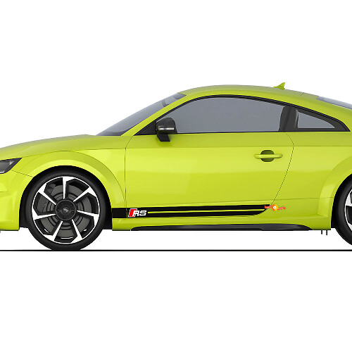 Audi TT RS Strisce laterali lampeggianti da corsa sportiva Adesivi con logo

