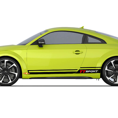 Audi TT Sport Racing Strobe Strisce per porte laterali Decal Logo Adesivi 2
