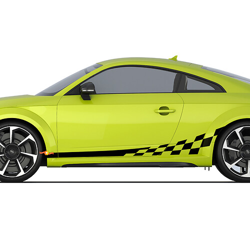 Audi TT Racing strisce porta laterale decalcomania adesivi logo
