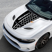 Adesivo decalcomania da corsa in vinile Hemi per cofano Dodge 392 Challenger o Charger 2
 2