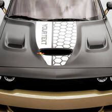 Adesivo Vinilico Personalizzato a Rete Stellata per Cofano per Dodge Challenger o Charger_4