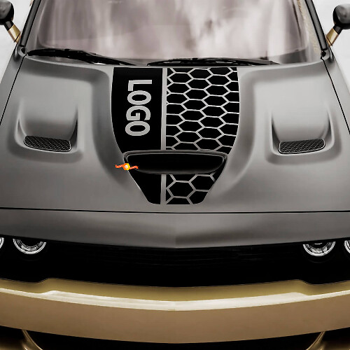 Cappuccio Dodge Hemi Challenger o Charger Hemi Adesivo Decalcomania in Vinile da Corsa
