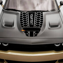 Adesivo in vinile personalizzato stile nido d’ape per cofano Dodge Challenger o Charger_2