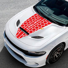 Adesivo in vinile personalizzato stile nido d’ape per cofano Dodge Challenger o Charger_3