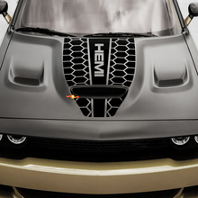 Adesivo decalcomania da corsa in vinile Hemi per cofano Dodge Hemi Honeycomb Challenger o caricabatterie Hemi
 2