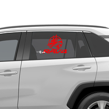 Adesivo grafico per decalcomania in vinile con grafica del drago Rav4 per finestrino laterale adatto per Toyota RAV4
 2