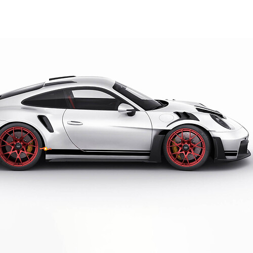Lati a strisce Porsche 911 GT2 RS - Grafica personalizzata per decalcomanie in vinile
