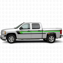 Strisce in Vinile Retro Superiori per Linea Cintura Porta e Paraurti per Chevrolet Silverado 1500 GMT900 2007-2013_3