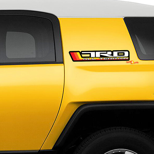 Grafica adesivi per decalcomanie laterali a strisce retrò vintage - adatta per Toyota FJ Cruiser 3
