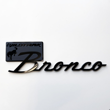 Distintivi parafango Bronco Wildtrak Emblema 3D del portellone posteriore Nero vs grigio
 2