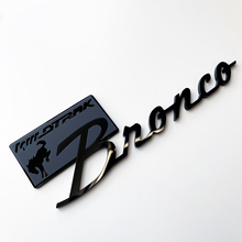 Distintivi parafango Bronco Wildtrak Emblema 3D del portellone posteriore Nero vs grigio
 3