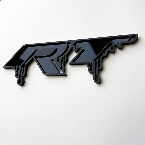 Dodge RT con sangue Distintivi del parafango Distintivo 3D dell'emblema del portellone posteriore
 1
