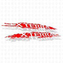 Kit di adesivi in vinile con scritta Xterra effetto usurato per Nissan Xterra_2