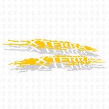 Decalcomanie per adesivi in ​​vinile con grafica Nissan Xterra invecchiata Grunge sul lato del letto
 4