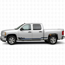 Strisce Viniliche Parallele per Porta e Soglia per Chevrolet Silverado 1500 GMT900 2007-2013_3