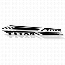 Strisce laterali del letto Nissan Titan Pro4x strisce adesivi in ​​vinile decalcomanie grafiche
 3