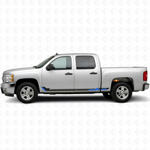 Strisce Viniliche Racing Line per Porta & Modanatura Sottoporta per Chevrolet Silverado 1500 GMT900 2007-2013_3