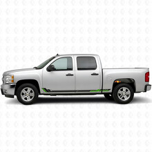 Strisce Viniliche Racing Line per Porta & Modanatura Sottoporta per Chevrolet Silverado 1500 GMT900 2007-2013_4