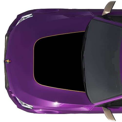 Adesivo Vinilico Contorno Cofano Nero Opaco per BMW M240 G42