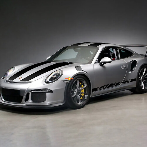 Adesivo decalcomania kit strisce laterali Porsche 911 - 991 Gt3 RS GT3 MR
