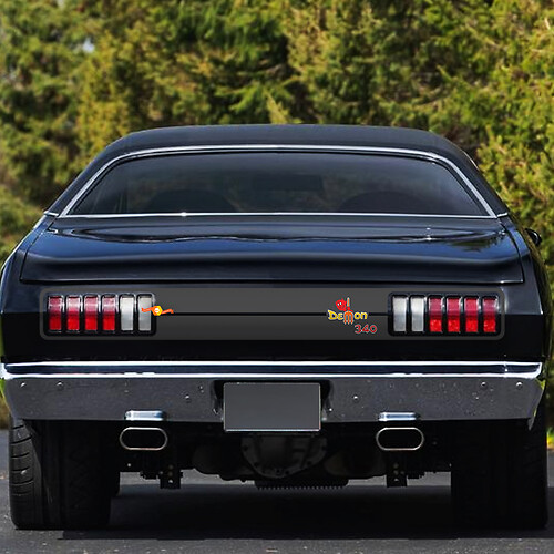 Dodge Demon 340 1971-72 Adesivo grafico con logo parafango laterale
