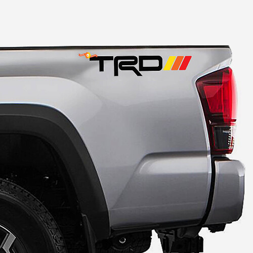 Kit di adesivi in vinile TRD con strisce laterali in stile retrò per Toyota
