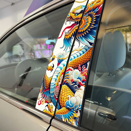 Adesivo per auto con decalcomania per auto in stile anime americano americano, grafica personalizzata in vinile per lo styling del veicolo
