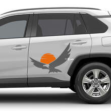 Kit Adesivi in Vinile per Porta Eagle Sunset per Toyota RAV4_2