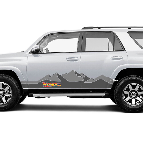 Kit di Adesivi in Vinile Back to the Mountains Side per Toyota 4Runner