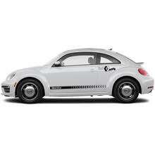 Strisce in Vinile per Battitacco Porte Laterali Adesivi Decals Grafiche 8 Per Volkswagen Beetle 4