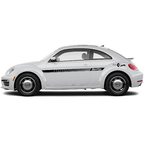Volkswagen Beetle porte laterali pannello basculante strisce in vinile decalcomanie adesivi 5
